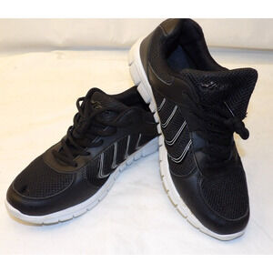 Women's Running Shoes Athletic Casual Sneakers, Black, Size 8.5 -Has Hole on Top